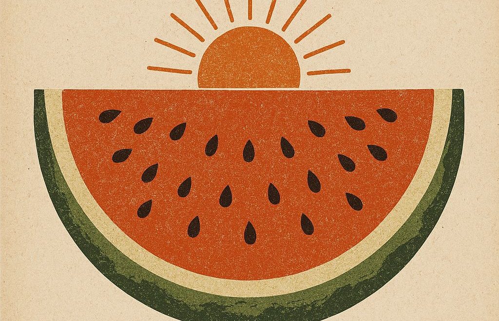 تصویر جلد کتاب در قند هندوانه